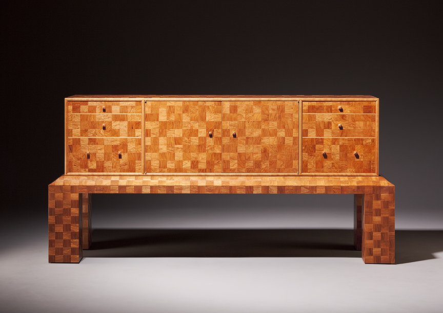 Brian Reid | Rockland, ME. 2700 Squares, 2009. Cherry, maple, Alaska yellow cedar, poplar, plywood, MDF.